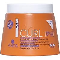 Alama Professional Curl, Maschera per Capelli Ricci e Mossi Idratati, Definiti ed Elastici, con Olio di Oliva ed Eritritolo, 