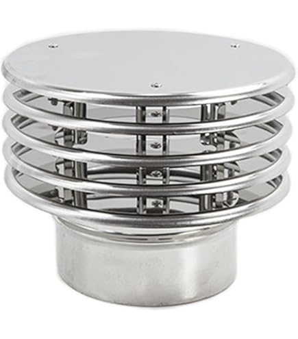 Comignolo Antivento BLINDOCOM 250mm - Aspirafumo Per Stufe A Legna/Pellet, Acciaio Inox - Foto 5