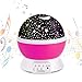 Produktbild Upgrade LED Projektor Sternenhimmel mit Musik Kinder Nachtlichter Beleuchtunglampe Stern Lichterprojektor 360 Grade Drehen für Baby Zimmer Schlafzimmer Kinder Geschenk Aufladbar von XFH(Pink-Music)