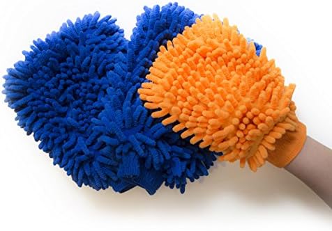 Microfibre Cleaning Mitts - 2 Large Ultra Plush Car Wash Mitts with a Kids Wash Mitt - Families Doing Life Together