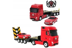 COIL Mercedes Benz Actros con rimorchio, scala 1:26, Mercedes Benz AMG GT, scala 1:24, caravan, telecomando ABS, auto guidabile, dai 6 anni in su