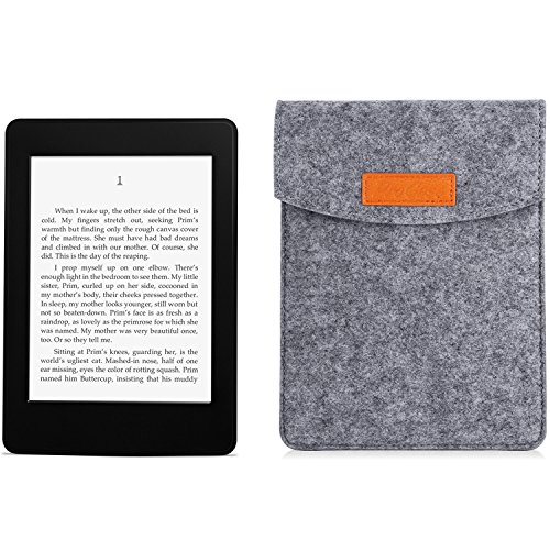 ProCase 6-Zoll-Hülsen-Koffer-Tasche, Tragbarer Filz Tragebeutel Schutzhülle für 5 – 6 „Zoll Tablette Smartphone E-Reader E-Book -Grau - 7