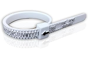 JTC LTD Uk Ring sizer Finger Measure Gauge For Unisex Adjustable Ring Measurement Tool A-Z Sizing.