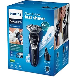 Philips Series 5000 S5572/10 Wet and Dry Men's Electric Shaver with Turbo Plus Mode and SmartClean - Image 6