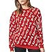 Produktbild adidas ORIGINALS PHARRELL WILLIAMS HU HUMAN RACE DAMEN SWEATSHIRT ROT OVERSIZED, Farbe:Rot, Größe:30