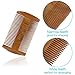 Rovtop Beard Wooden Comb, Anti-static wooden comb for Beard Care with One Yellow comb for Hair Styling