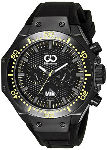 Gio Collection Men in Black Limited Addition Black Dial Men's Multifunction Watch - AD-0051-E