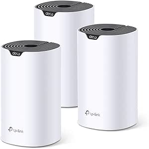 TP-Link Deco S4 Whole-Home Mesh Wi-Fi System, Up to 4000 sq ft Coverage, Qualcomm CPU, Dual-Band AC1200 with Gigabit Ports, Up to 100 devices connection, Compatible with Amazon Echo/Alexa, Pack of 3