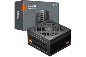 PCCOOLER Alimentation CPS entièrement modulaire, 650W ATX 3.1, certifiée 80 Plus Gold, PCIe 5.1 12V-2×6, condensateurs Japonais, câbles Ultra-Flexibles, Garantie de 5 Ans (KN650)