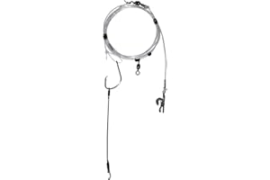 Cox & Rawle Dongle Rig-Wire - New Classic Rig Featuring Mutsu Circle Hook for Tope, Smooth-Hounds, Bass, and Cod - Flowing Trace Design (6inch 4/0)