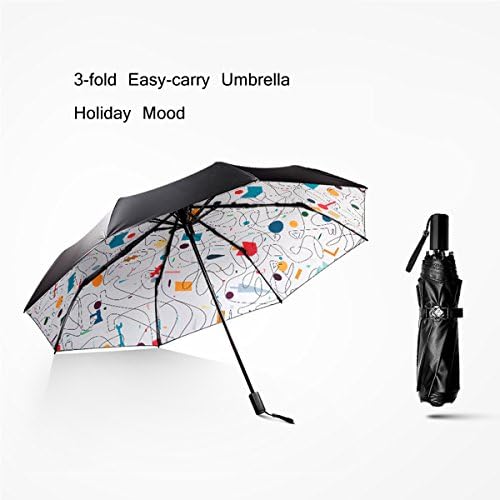3-fold UltraLight Compact Sun & Rain Travel Umbrella UV Protective Windproof Pocket Parasol