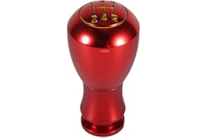 VGEBY Pommeau Levier Vitesse Universel voiture boîte automatique / manuelle 5 Changement De Vitesse en Alliage d'aluminium ( Couleur : Rouge )