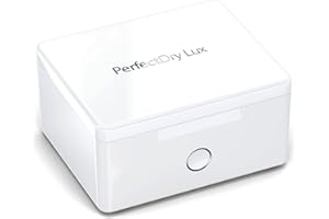 Audinell PerfectDry Lux - Boîte de séchage et déshumidificateur appareils auditifs - avec lampe UV-C - Élimine l'Humidité et la saleté des aides auditives - avec contrôle de la température