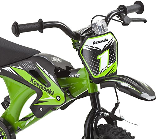 Kinderfahrrad Kawasaki Kids Bike Moto 16 Zoll mit Rücktrittbremse Farbe: Grün oder Blau - 2