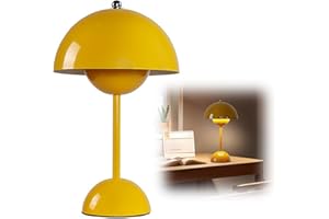 DASIAUTOEM Lampa stołowa LED, akumulatorowa, bezprzewodowa, 3000-6000 K, nowoczesna, ładowana, dotykowa, ściemniana, 3 tryby jasności, dekoracyjna lampa biurkowa w stylu retro