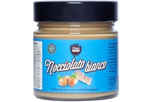 Choco Zero – Crema Proteica Nocciolato Bianco 42% Nocciole Italiane Crema Spalmabile Senza Zuccheri Aggiunti, Senza Glutine, Senza Lattosio, Vegano Vasetto da 250 g