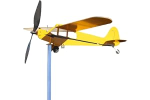 Flygplan väderflöjel, 7,87 tu väderkvarn Flygplan för trädgård vindspinnare, metalljärn flygplan, flygplan vindsnurra Trädgårdskonst för trädgård Balkong Uteplatsdekorationer för gräsmatta