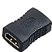 Ehawk HDMI Female to Female Coupler Joiner Gender Changer Extender Connector Gold Plated Port HDMI Female to HDMI Female Adapter Connector Converter - Black RS.175.00
