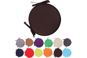 CMEILAU Coussins de Chaise colorés pour l'intérieur/extérieur Coussins de siège Ronds Coussins de Jardin pour la Maison - Diamètre 30 cm / 38 cm, Housse de Coussin pour Meubles de Patio