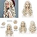 Produktbild WQWIG Platin Blonde Lace Front Perücke Natürliche Lange Wellenförmige Glueless Kunsthaarersatz Perücken für Frauen
