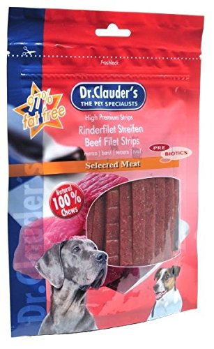 Preisvergleich Produktbild Dr.Clauder´s Snacks RINDERFILET STREIFEN 80g für Hunde