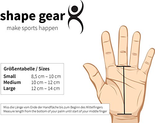 Premium Handschutz / Handschuhe aus Echtleder – Extra stabil – perfekt für Workouts für Crossfit, Turnen, Calisthenics, Freeletics, Gewichtheben und Gymnastik - 5