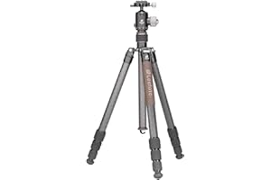 Leofoto - Urban - Treppiede in carbonio con testa a sfera - Altezza massima: 166 cm - Facile da usare - Testa a sfera ruota di 360 gradi - LX-284CT + XB-38