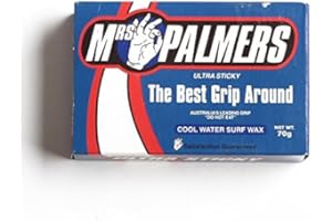 Mrs Palmers Cool Water Surfboard Wax. 70g