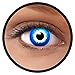 Produktbild Farbige Kontaktlinsen blau "Elf" MIT STÄRKE | Ideal für Halloween, Karneval, Fasching oder Fastnacht | Inklusive Behälter von FXEYEZ | In verschiedenen Stärken als 2er Pack