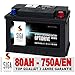 Produktbild SIGA Autobatterie 80AH 12V 750A/EN - ersetzt 70Ah 72Ah 74Ah 75Ah 77Ah Batterie