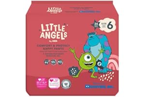 TRIZINGA Little Angels Size 6 Nappy Pants 26 Pack Monsters INC Designs
