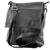 ein geräumiges Hauptfach mit Reißverschluss ausgestattet mit einem seitlichen Innenfach mit Reißverschluss sowie einem kleinen Steckfach für Ihren Schlüssel etc. | zwei große Außen-Steckfächer befinden sich auf der Vorderseite, diese sind durch überschlagene Lasche verschlossen | die Überschlaglasche wird mit zwei Magnetverschlüssen befestigt | ein Außenfach mit Reißverschluss befindet sich auf der Rückseite | Innenmaterial aus Stoff | silberfarbene Metallteile