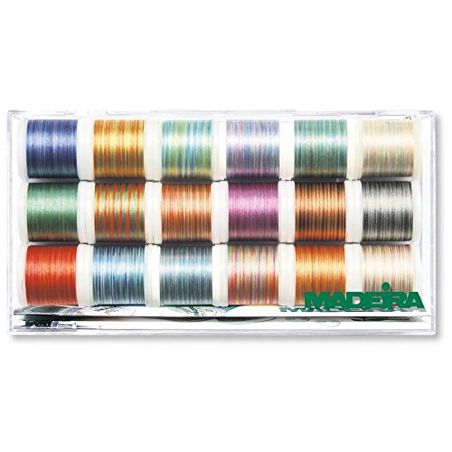 Madeira Stickbox Polyneon Multicolor 18 Spulen 200m
