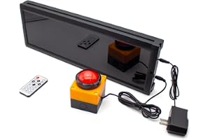 Digital Display Tävlingstimer, Nedräkning Stoppur Räknare Träning Tal Timing Utrustning + Fjärrkontroll(4 tum 4 siffror, Plug