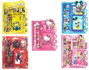 ShubhKraft Stationery Kit Set for Kids Birthday Party Return Gifts (Pack of 5)