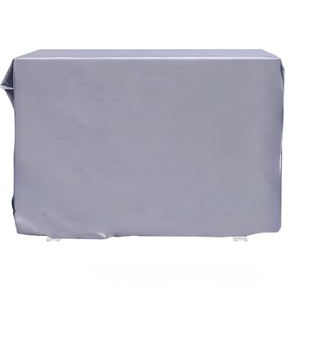 Housse Protection Climatiseur Extérieur 90x55x30 Cm – Imperméable, Anti-UV, Anti-Neige & Anti-Poussière, Couvercle PEVA Argenté Durable