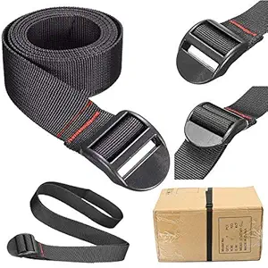 DIY Crafts Lashing Straps with Buckle Good for Roof-Top Tie Down Canoes, Carriers Roof Mounted Luggage Cargo Rescue Outdoor Travel Strapping Cord Tape Rope Tied Pull Stainless