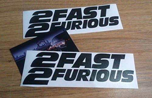 2x The Fast and The furious Mpower Audi BMW SPOILER BUMPER WINDOWS Decals