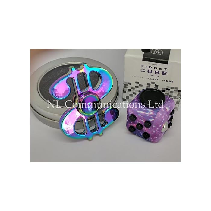 Buy New Design Fidget Spinner Fidget Cube Combo Rainbow Dollar Sign Fidget Spinner Starry Night Galaxy Purple Fidget Cube B Creative 17 Premium Fidget Spinner 1 3 Minutes Free Presentation