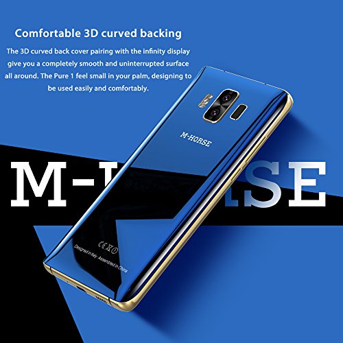 M-HORSE Pure 1 Vollbild 3GB RAM 32GB ROM 5.7 Zoll 4G Handy Smartphone 4380mAh Fingerabdruck Dual Rear Kamera Dual SIM - Blau