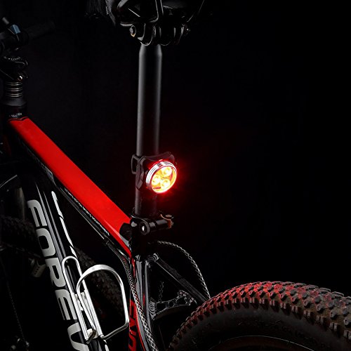 USB Aufladung Fahrrad Vorderlicht Rücklicht LED Abnehmbar Fahrradlicht Blinken Lampen Beleuchtungsset - 4