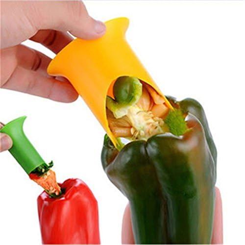 VRAN 1Set/2PCS Utility Chili Peppers Seed Remover Tomatoes Core Separator Device Kitchen Tools