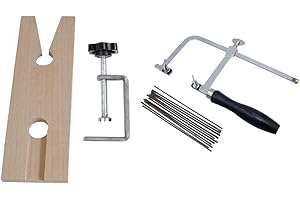 MDYBF 1 Ensemble 3-En-1 Professionnel Bijoutier Scie Ensemble Outils Scie Cadre 144 Lames en Bois Pince Bois MéTal Toos