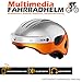 Price comparison product image AIRWHEEL HD Action Camera Helmet White C5 Helmet with Integrated Speakerphone, HD Camera, Bluetooth. L size (Head circumference: 53 To 58 cm. Colour: White/Orange. Top Quality.