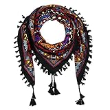 ▲PLAZA: Una talla para todos. Tamaño:110 * 110 cm/43.30"*43.30". Cálido y cómodo, Apto para toda la temporada(Primavera, Verano, Otoño, Invierno)
