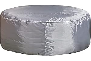 "CleverSpa Medium Round Award Winning Universal Thermal Hot Tub Cover, Outdoor Spa Cover, Waterproof to HH 3000mm, UV Resistant- Fits all Hot Tubs up to 208cm"