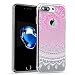 Produktbild iPhone 7 Plus Backcover, Conie Mobile Silikon Schutzhülle im Mandala Design Hülle aus TPU transparent Muster kratzfest