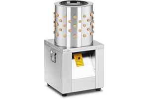 Wiesenfield WIE-QP-30 Plumeuse Volaille Caille Rotative Machine ? Plumer Déplumer (120 W, 1 caille/min, ? 30.5 cm, 113 doigts)