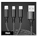 Produktbild myfei Multifunktions-Handy Kabel, 1,2 m 3 in 1 Micro USB + Typ C + 8 Pin Sync Data Ladegerät Line für iPhone 5/5S/SE/6/6S/6 PLUS/6S Plus/7/7 Plus/Samsung/Huawei