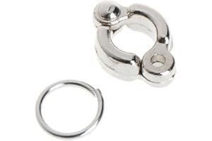 WOEIFGV Anillos de metal para patas de loro, pie de apertura activa para pájaros pequeños y grandes, clips de aleación para loros que vuelan fuera